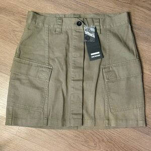Dr Denim Green Mini Skirt - size S NWT